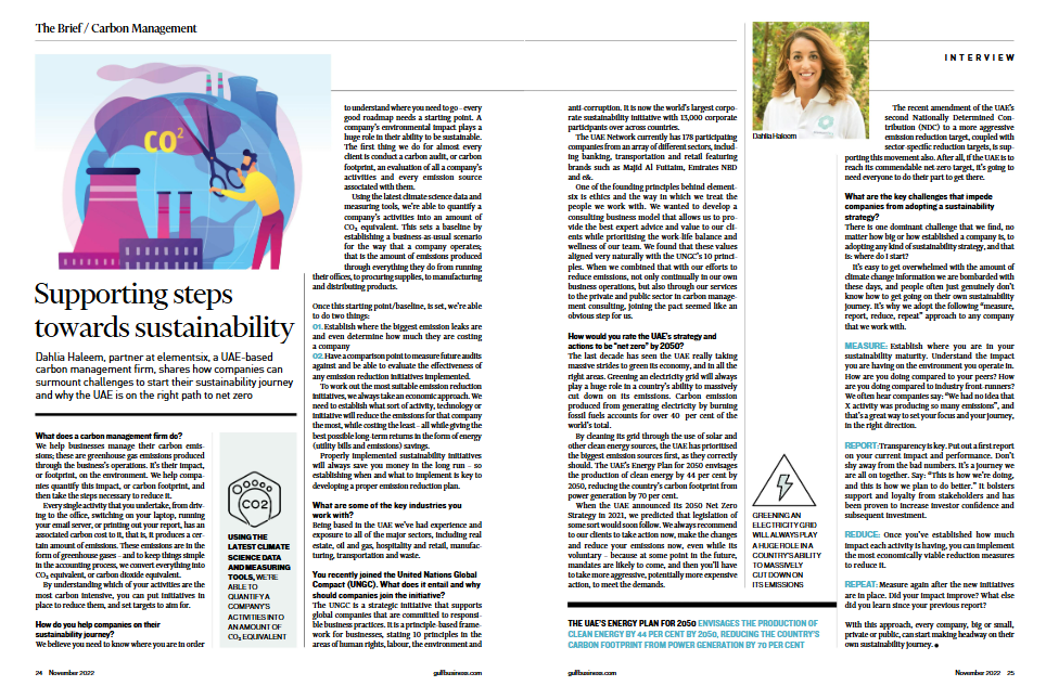 Gulf Business 4: archived source for Supporting steps towards sustainability