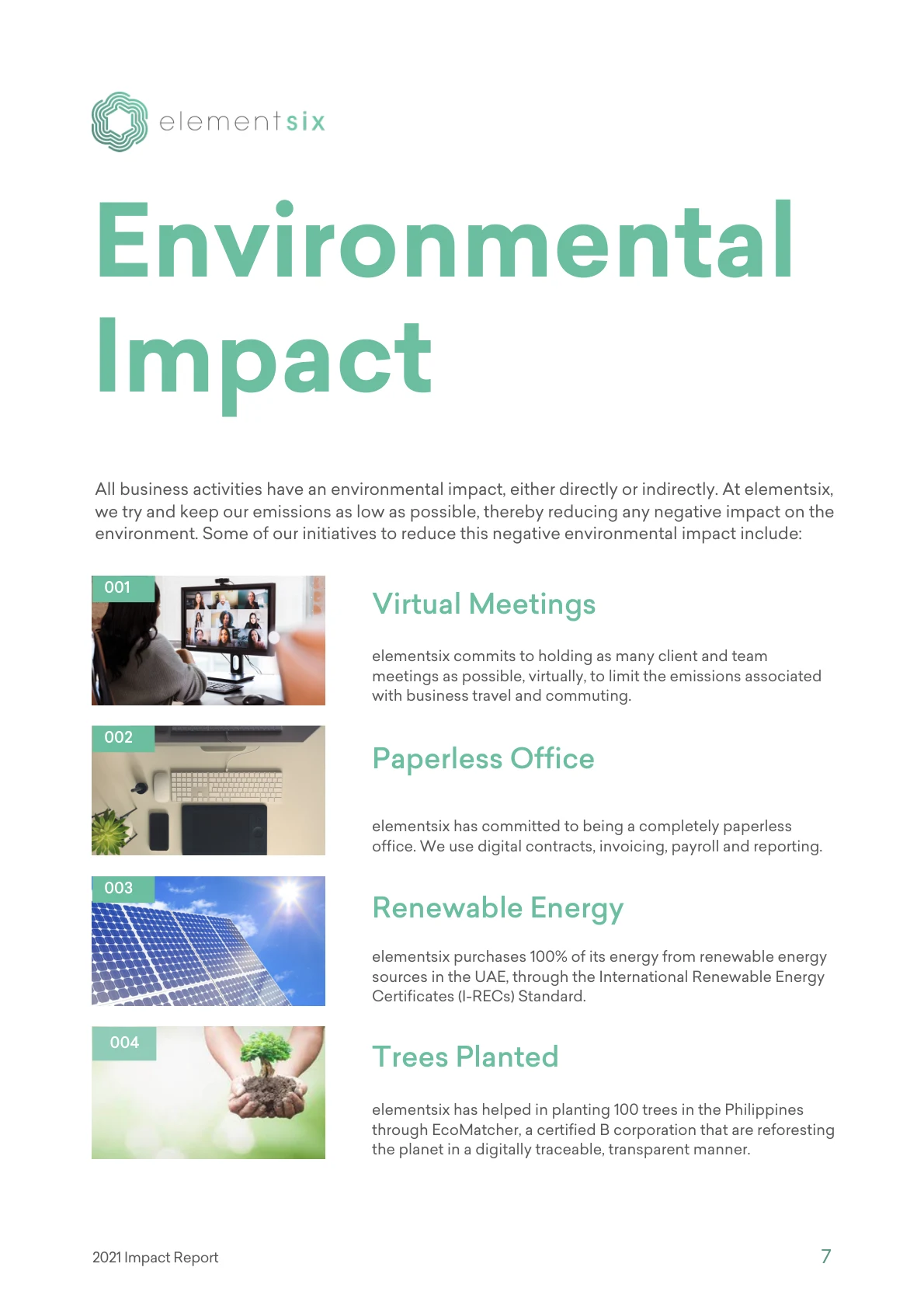 2021 Impact Report — page 12 of 23. Open the PDF for selectable text.